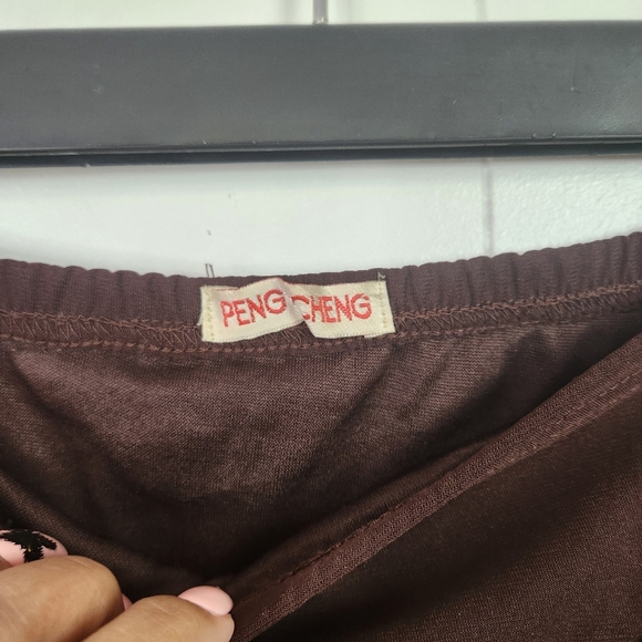 Y2K Vintage Brown Hankerchief Skirt Whimsygoth 90s Fairycore Goth Size Medium - Picture 7 of 9